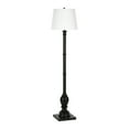 thumbnail image 1 of Evelyn&Zoe Minnie Farmhouse Floor Lamp with Fabric Shade, Blackened Bronze/White, 1 of 12