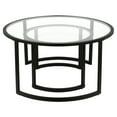 thumbnail image 1 of Evelyn&Zoe Mitera Round Nested Coffee Table, Blackened Bronze, 1 of 11