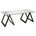 thumbnail image 1 of Evelyn&Zoe Modara 46" Wide Rectangular Coffee Table, Blackened Bronze, 1 of 11