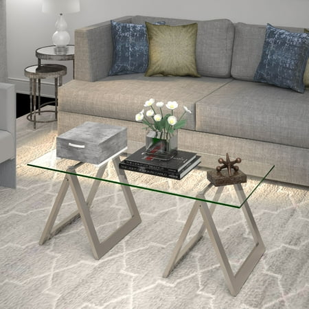 Camden&Wells - Modara Coffee Table - Satin Nickel