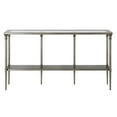thumbnail image 1 of Evelyn&Zoe Modern 55" Aged Steel Console Table with Solid Metal Shelf, 1 of 9
