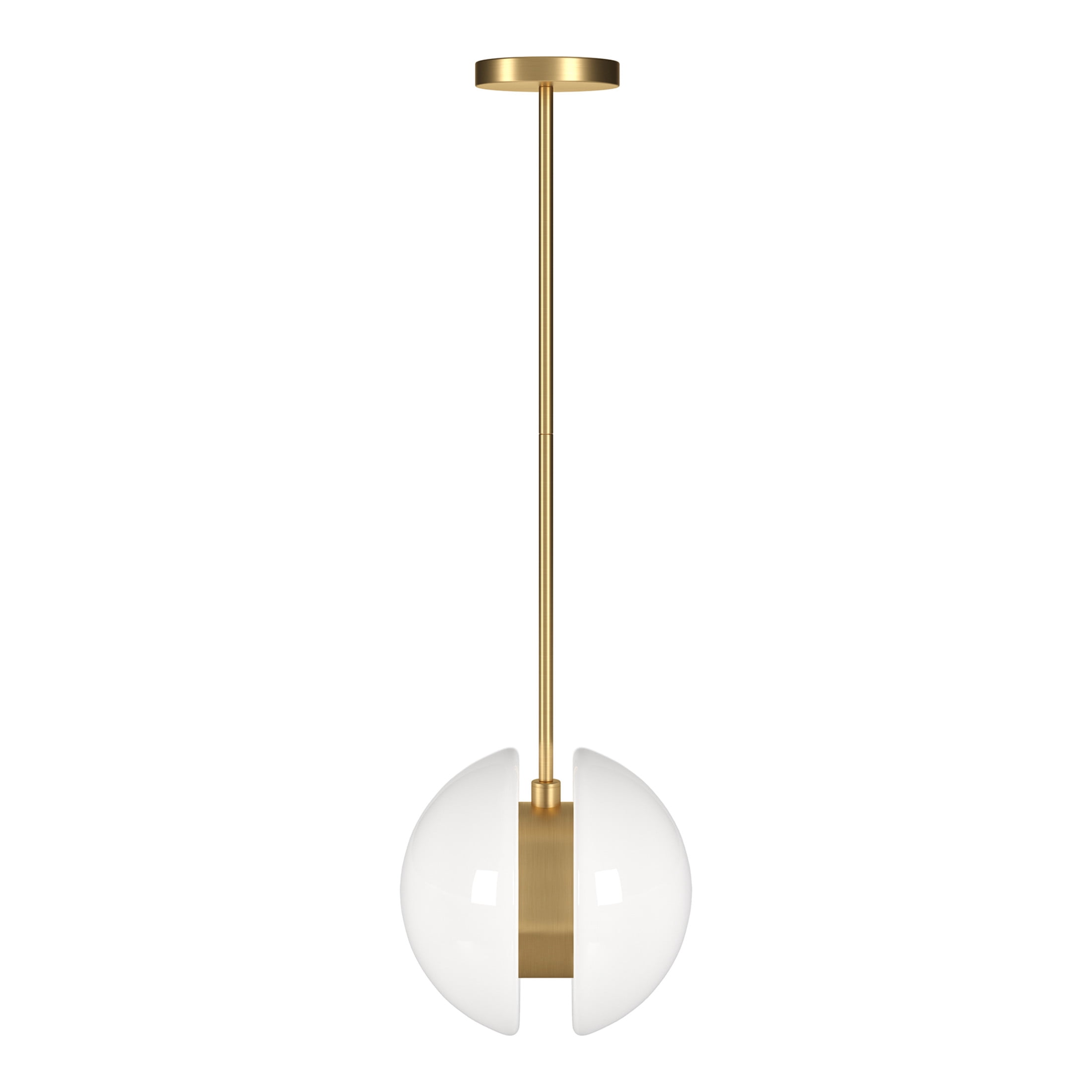 Evelyn&Zoe Modern/Contemporary 10" Wide Brass Pendant