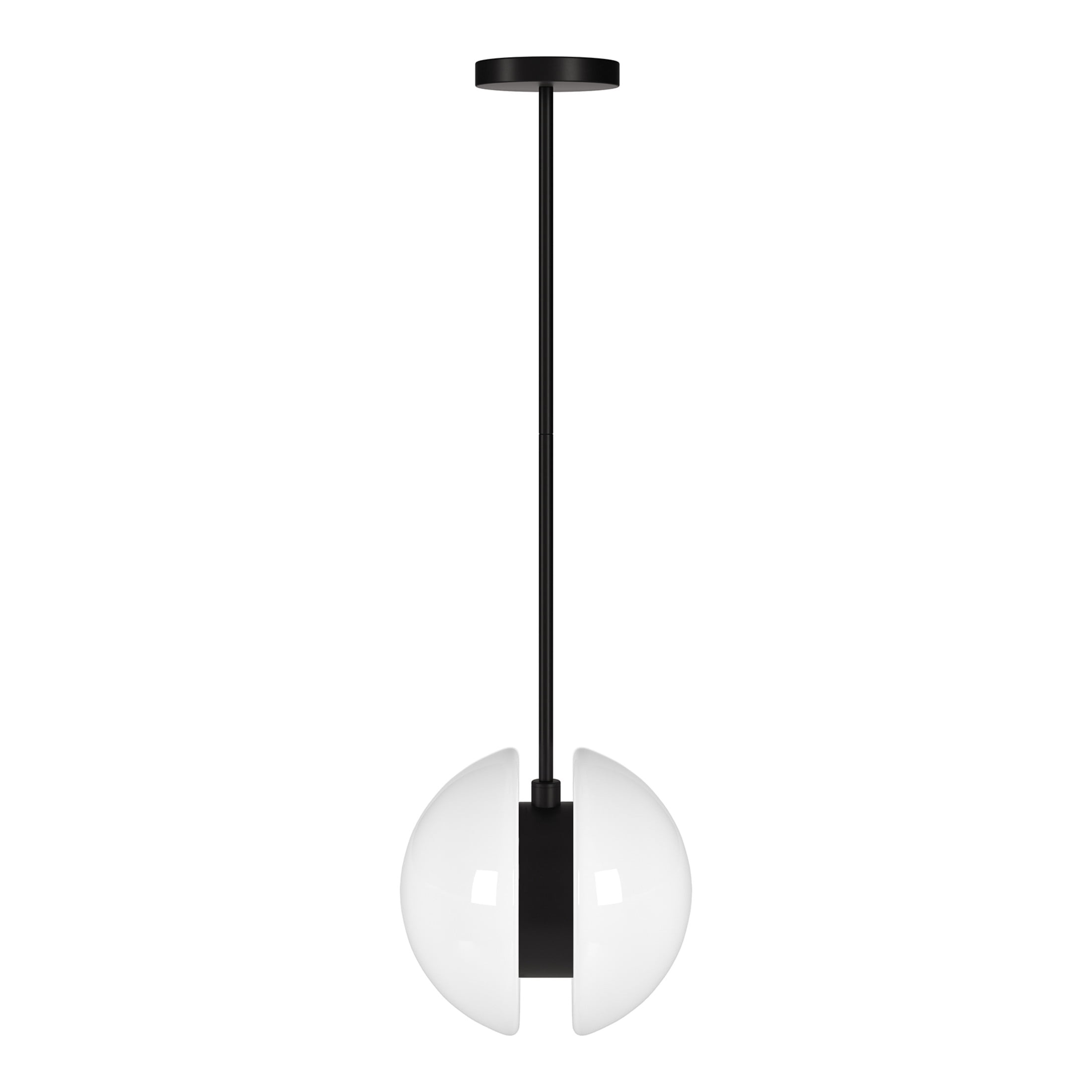 Evelyn&Zoe Modern/Contemporary 10" Wide Matte Black Pendant