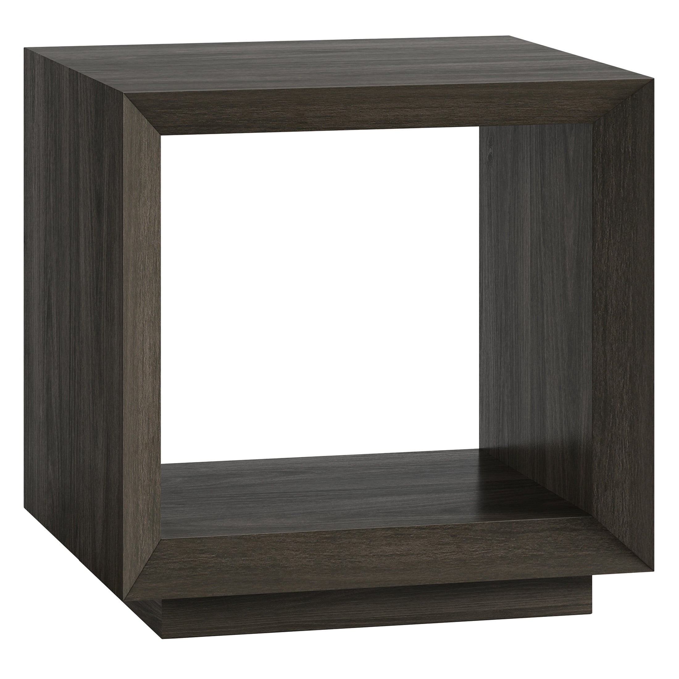 Evelyn&Zoe Modern/Contemporary 22" Wide Alder Brown Side Table