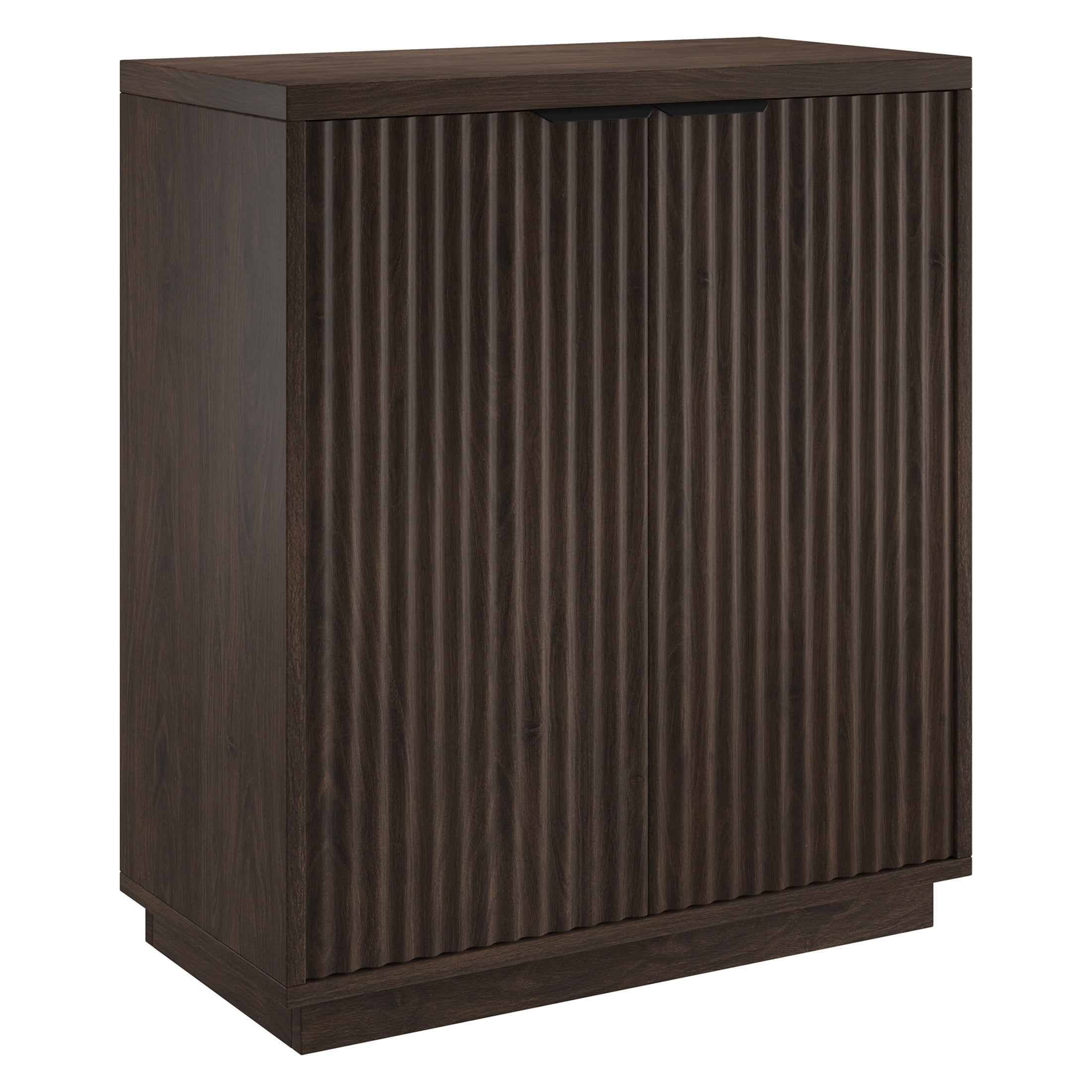 Evelyn&Zoe Modern/Contemporary 28" Wide Alder Brown Accent Cabinet