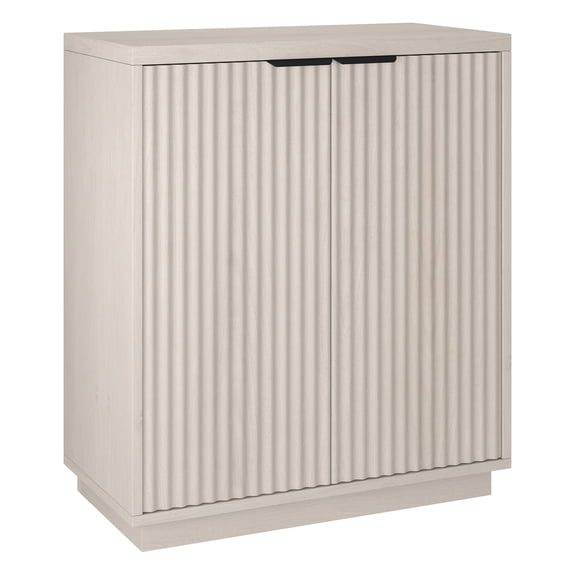 Evelyn&Zoe Modern/Contemporary 28" Wide Alder White Accent Cabinet