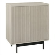 Evelyn&Zoe Whitman 28" Wide Rectangular Accent Cabinet, Alder White