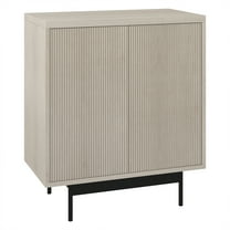 Evelyn&Zoe Whitman 28" Wide Rectangular Accent Cabinet, Alder White