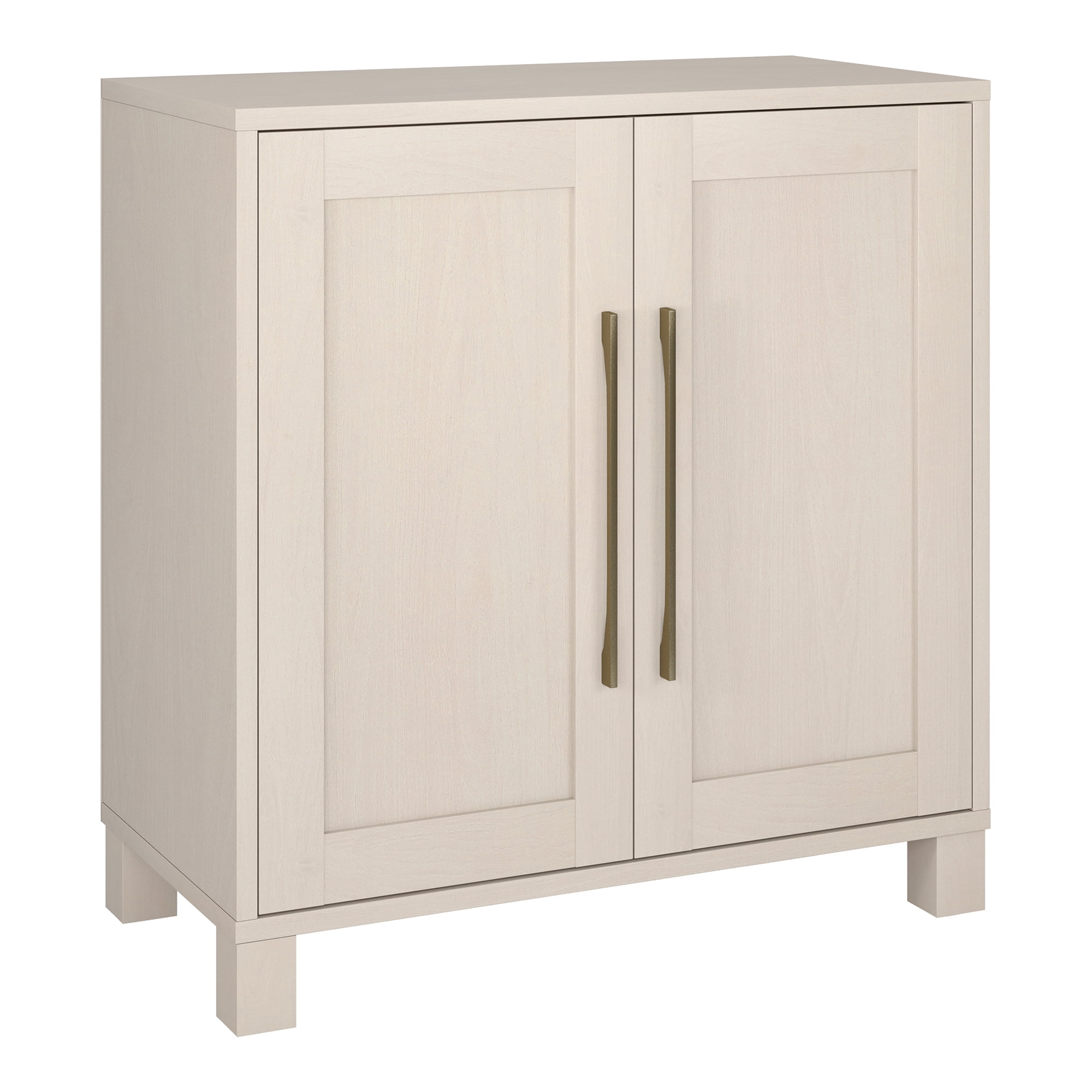Evelyn&Zoe Modern/Contemporary 28" Wide Alder White Accent