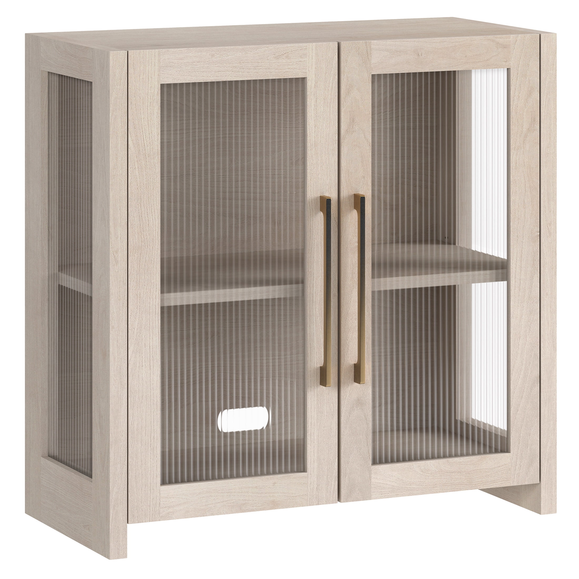 Evelyn&Zoe Modern/Contemporary 32" Wide Alder White Accent Cabinet