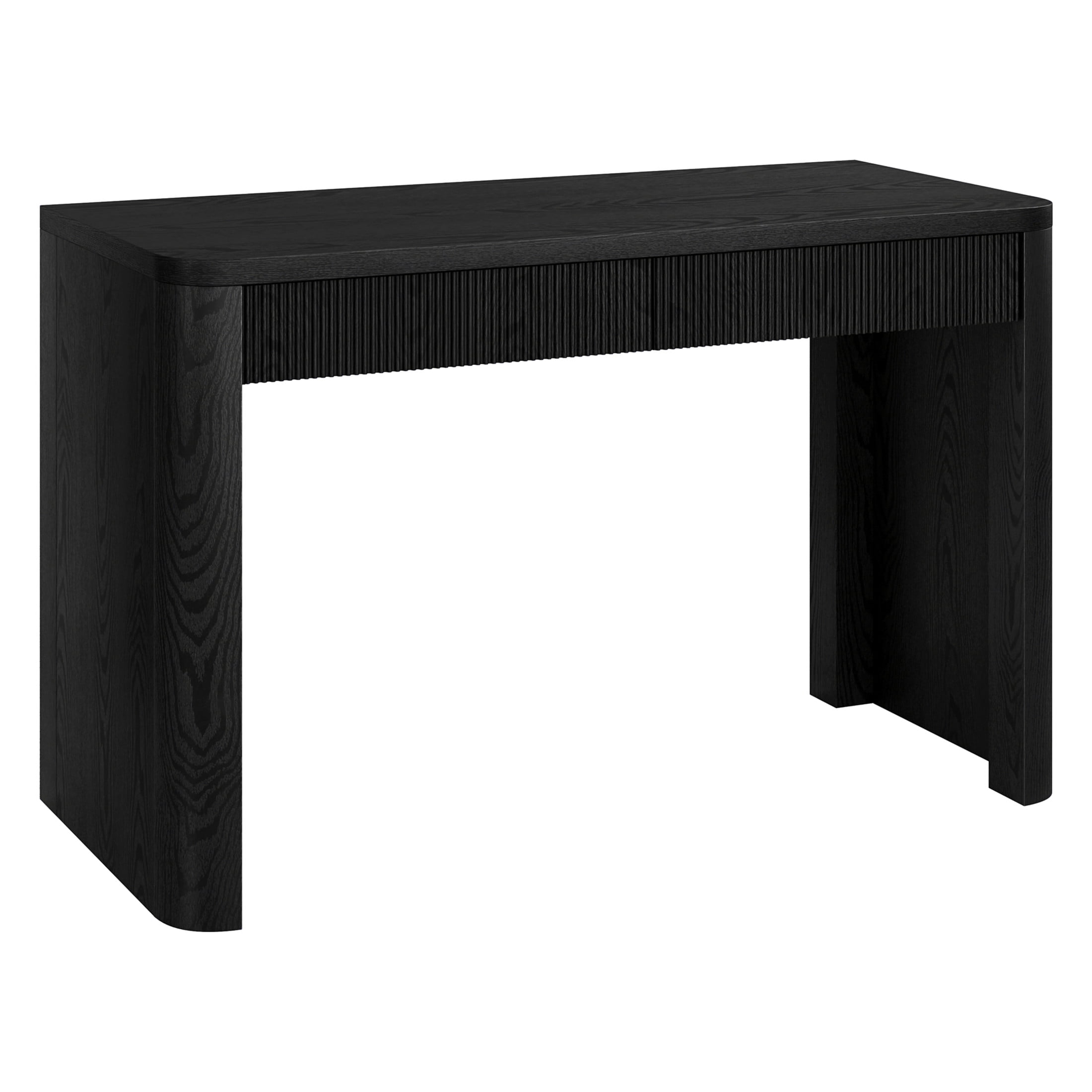Evelyn&Zoe Modern/Contemporary 47.5" Wide Black Grain Home Office