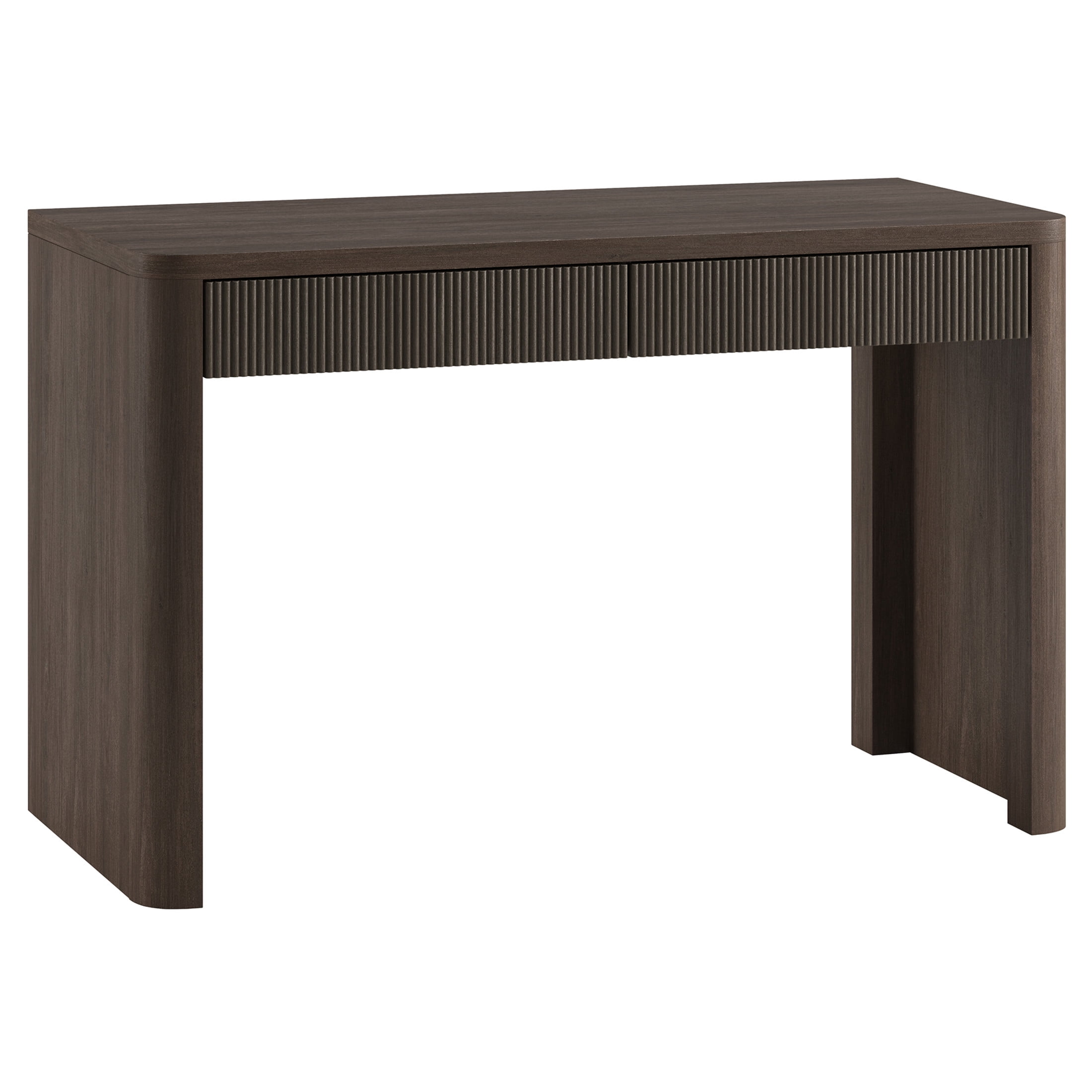 Evelyn&Zoe Modern/Contemporary 47.5" Wide Brown Oak Home Office
