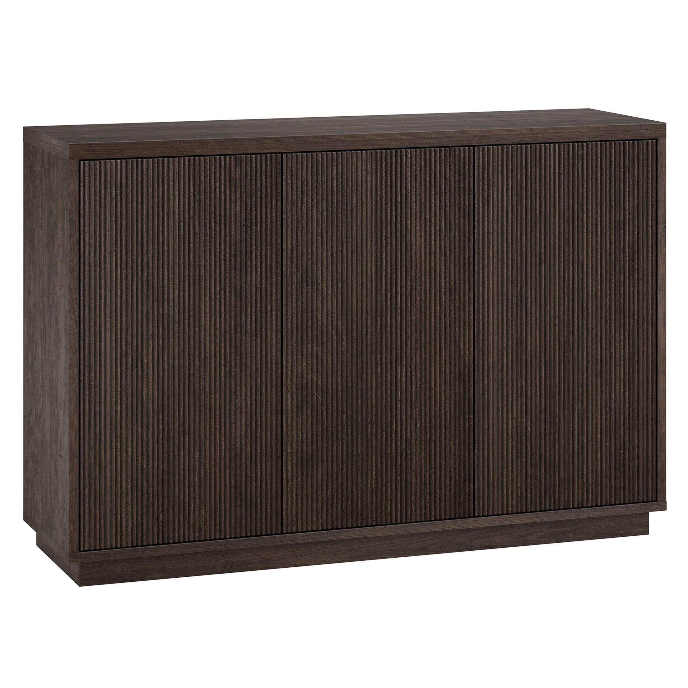 Evelyn&Zoe Modern/Contemporary 48" Wide Alder Brown Buffet Table