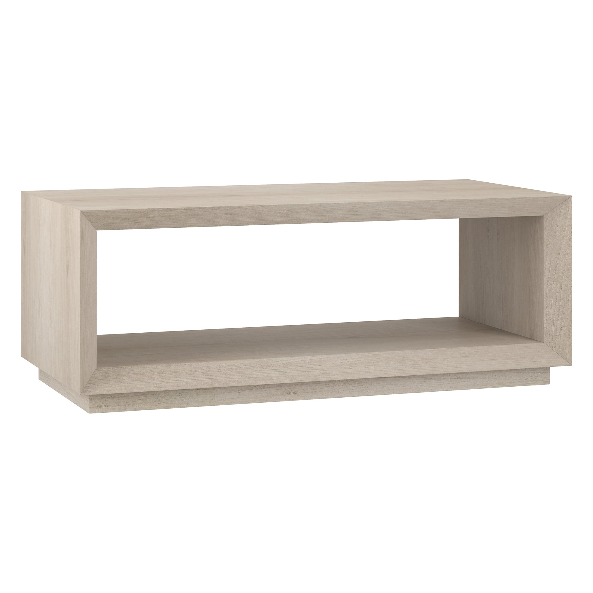 Henn&Hart 48" Wide Rectangular Buffet Table In Alder White - Storage Sideboard With Adjustable Shelves