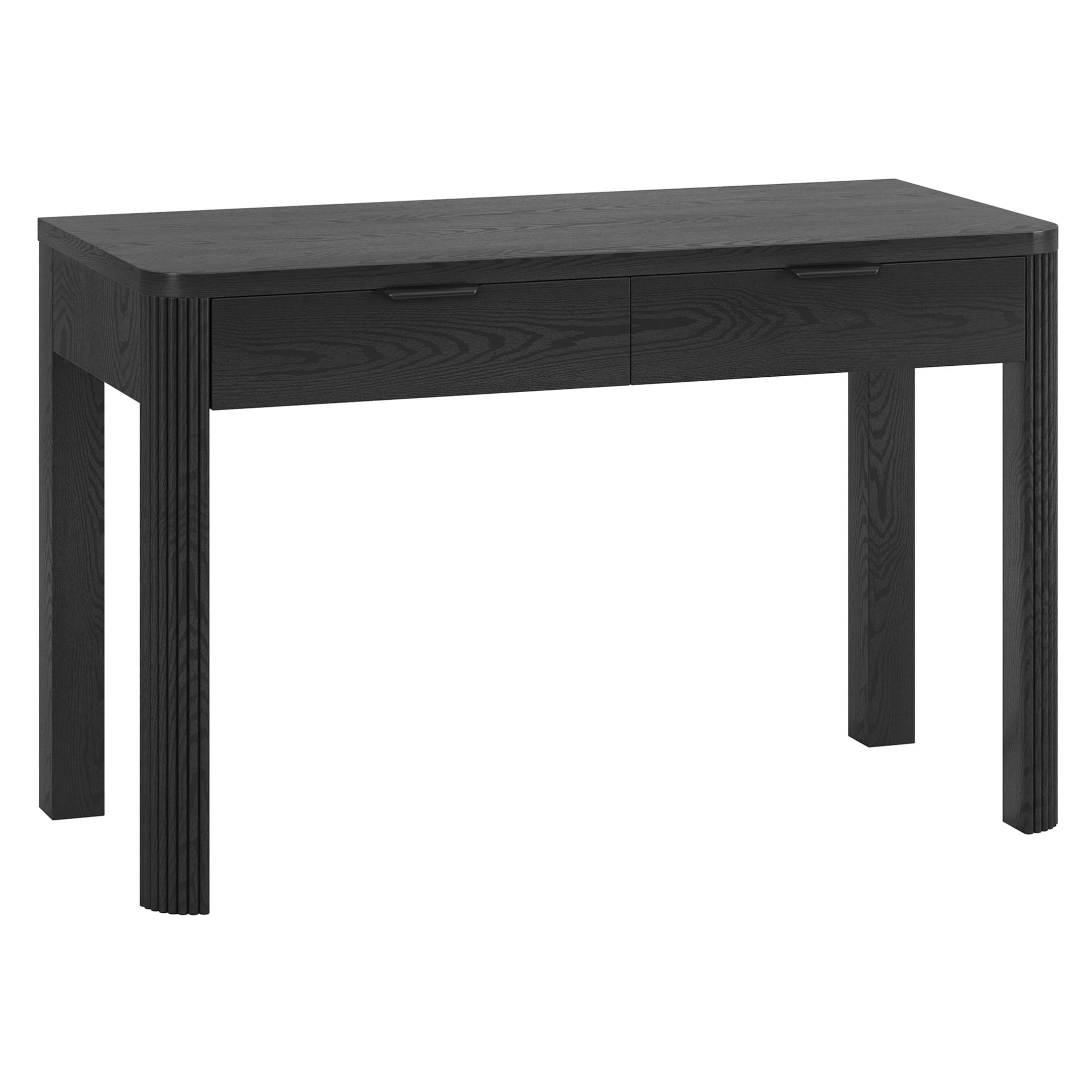 Evelyn&Zoe Modern/Contemporary 48" Wide Black Grain Home Office