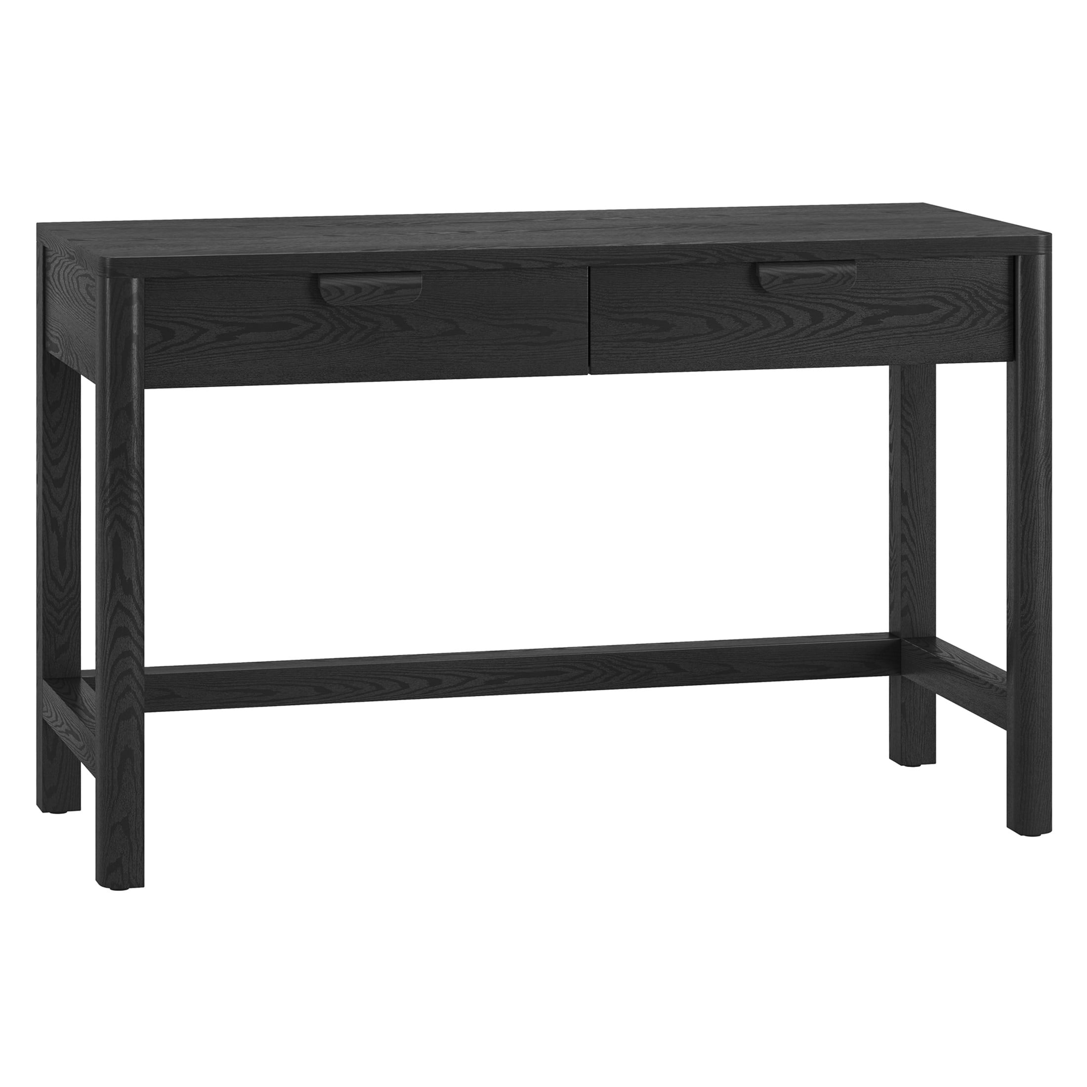 Evelyn&Zoe Modern/Contemporary 48" Wide Black Grain Home Office