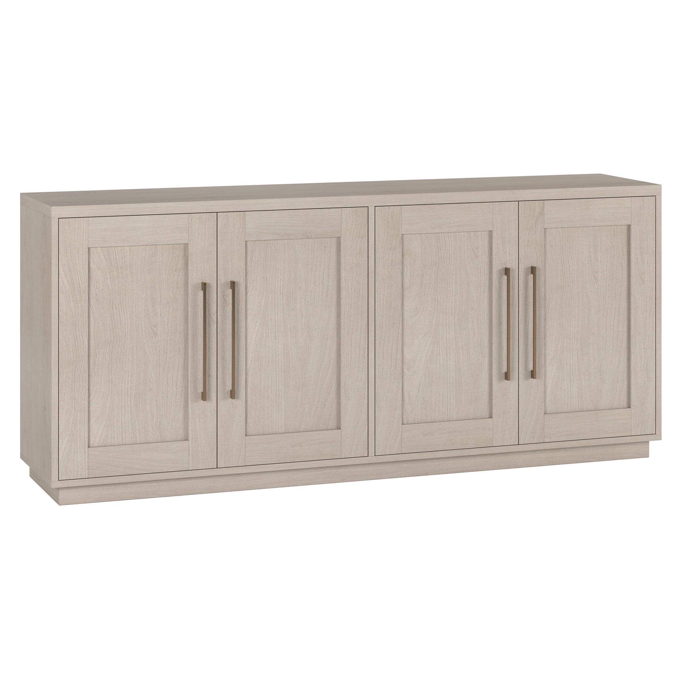Evelyn&Zoe Modern/Contemporary 68" Wide Alder White Buffet Table