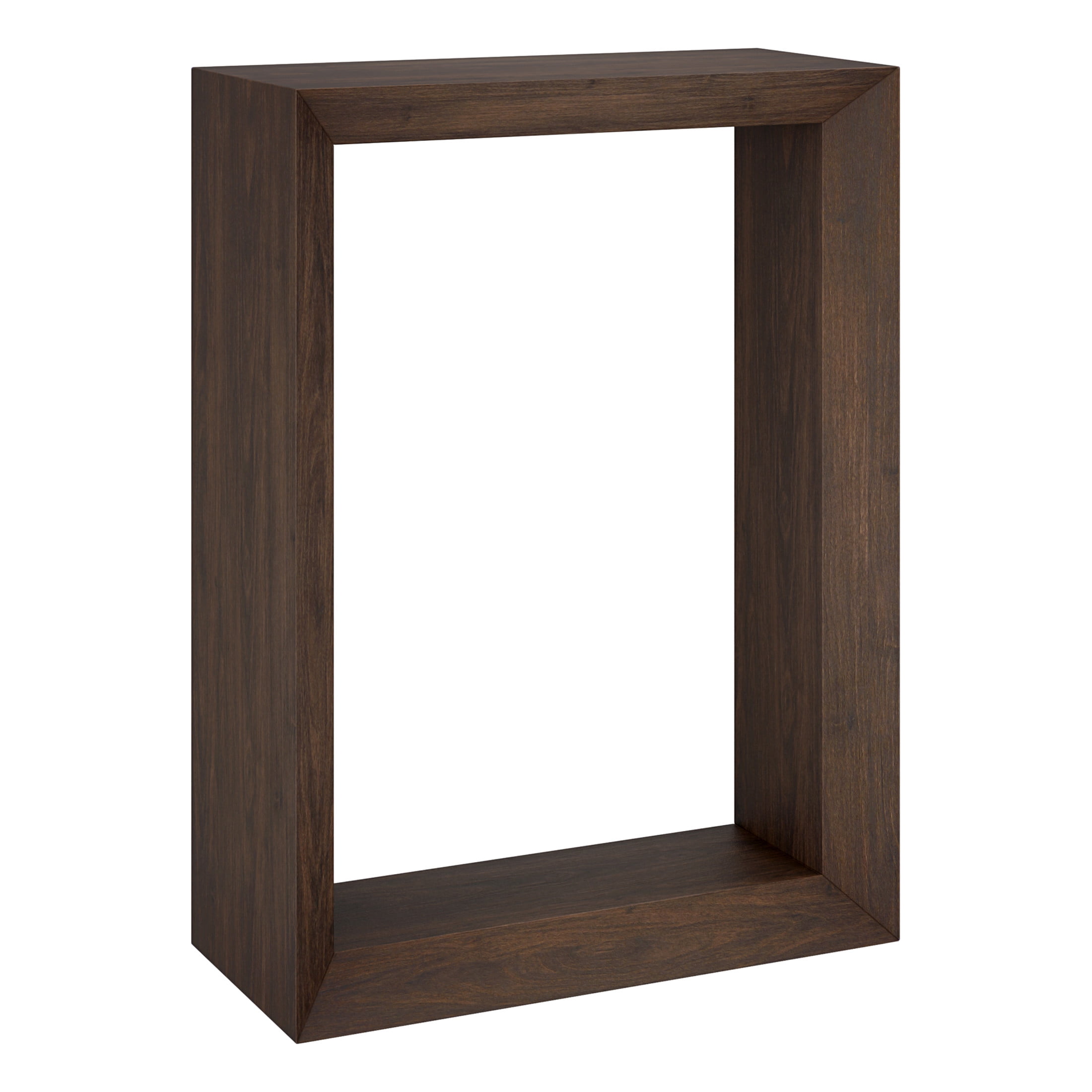 Evelyn&Zoe Modern Farmhouse 22" Wide Alder Brown Console Table