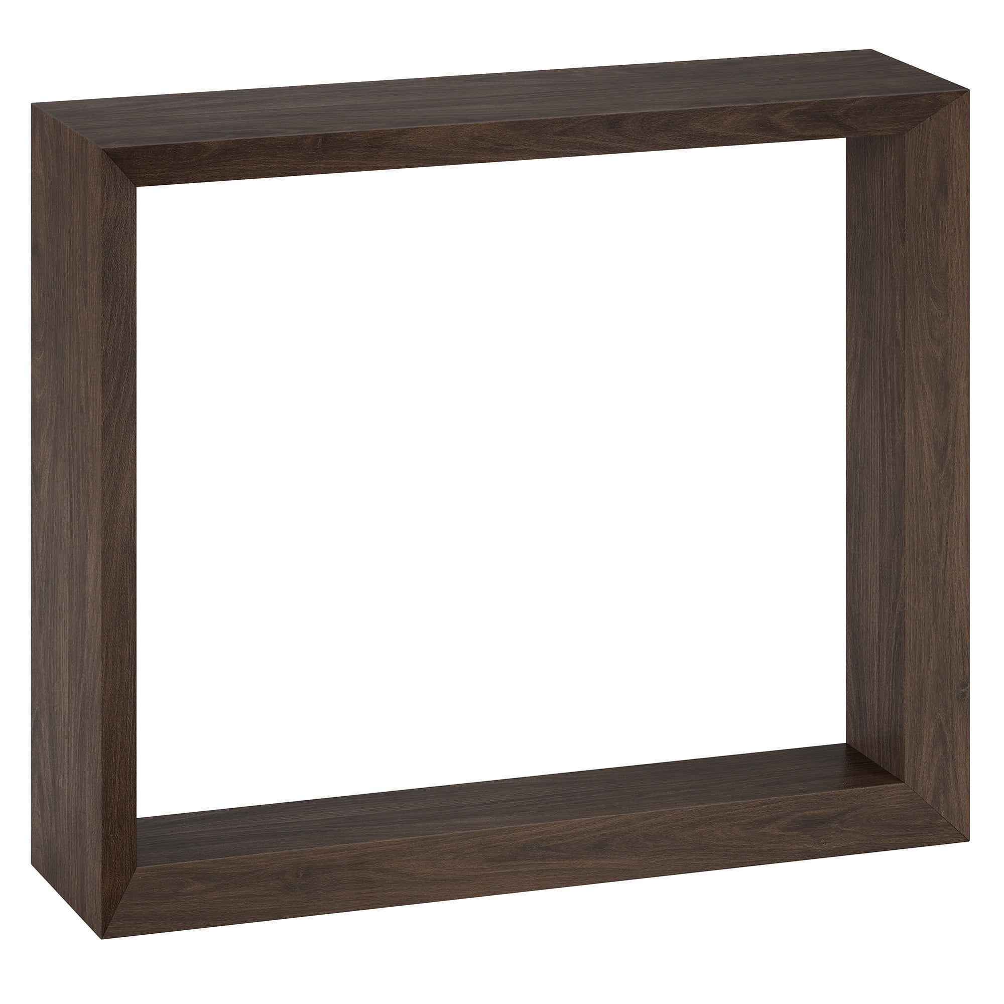 Alder Brown 36" Minimalist Rectangular Wood Hallway Table