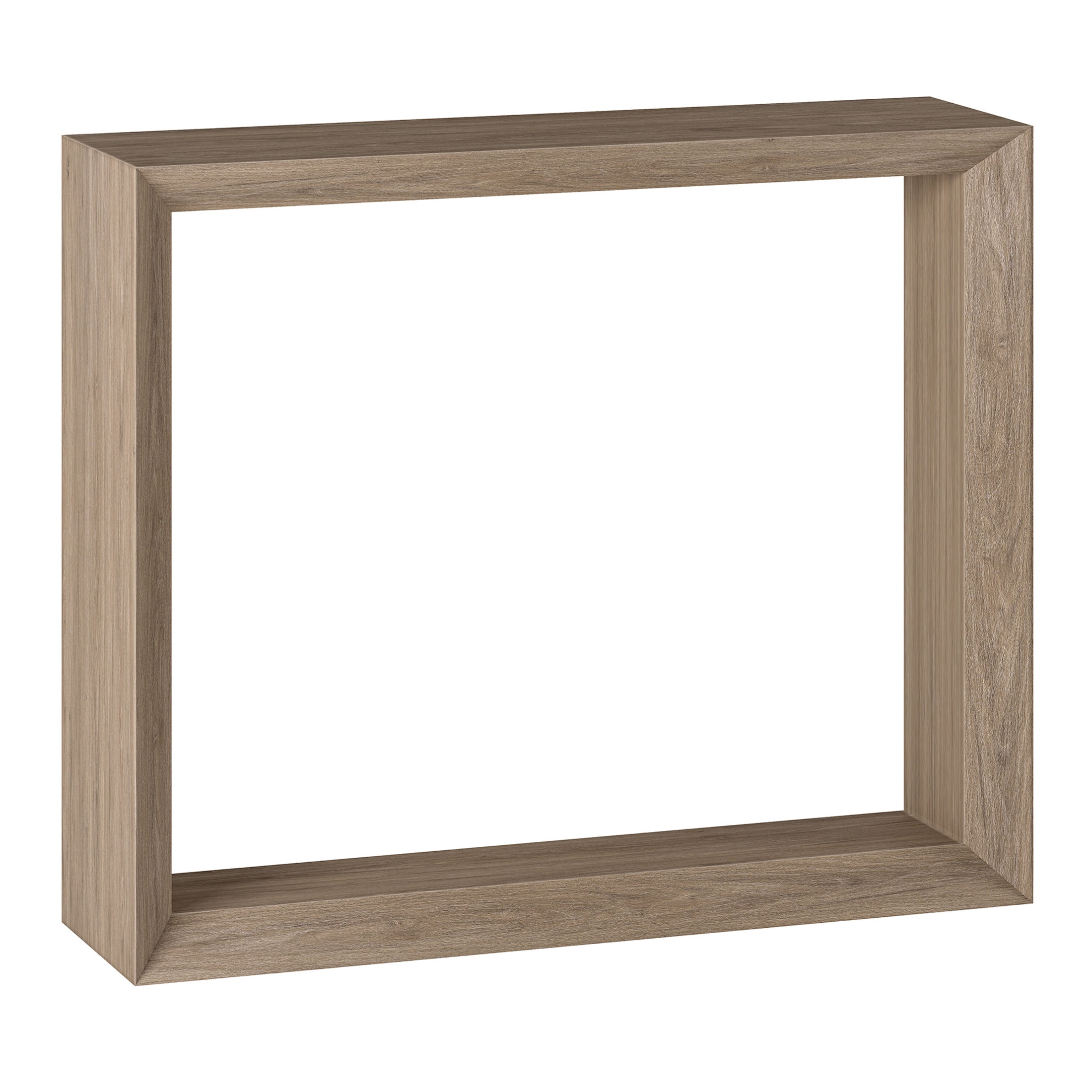 Evelyn&Zoe Modern Farmhouse 36" Wide Antiqued Gray Oak Console Table