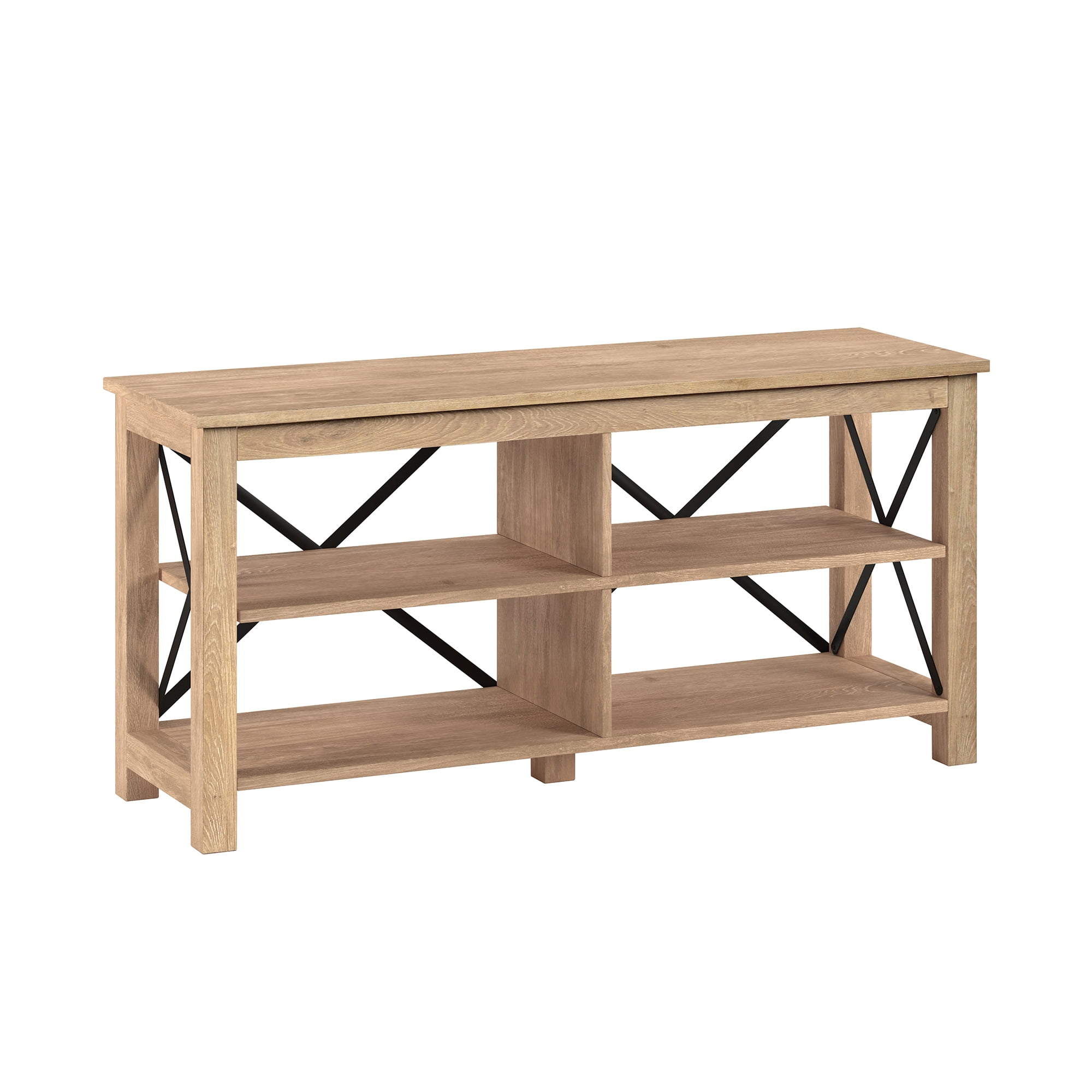 Evelyn&Zoe Modern Farmhouse Geometric TV Stand for TVs up to 55
