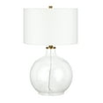 thumbnail image 1 of Evelyn&Zoe Modern Transitional Round Glass Table Lamp, 1 of 10