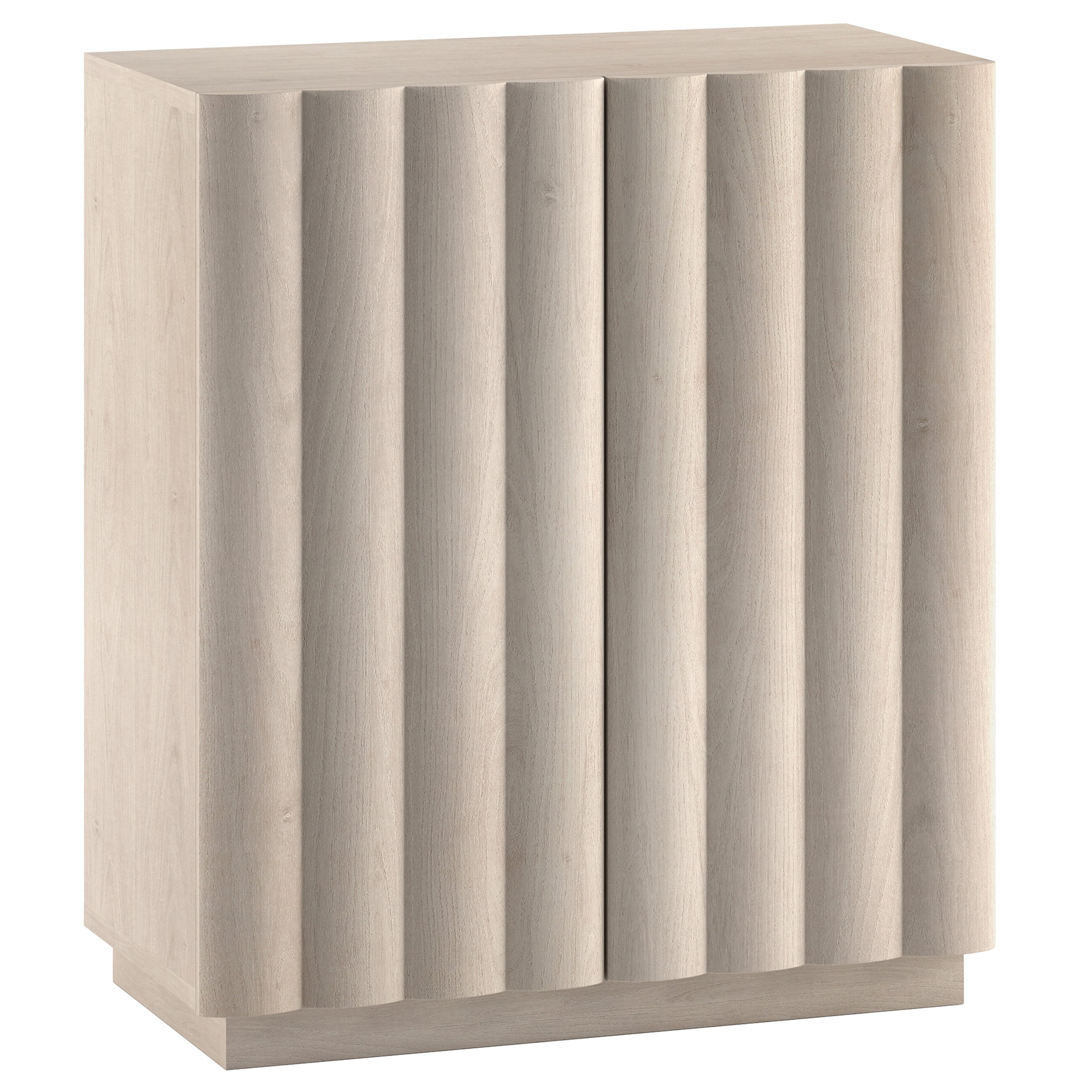 Evelyn&Zoe Modern/Contemporary 28" Wide Alder White Accent Cabinet