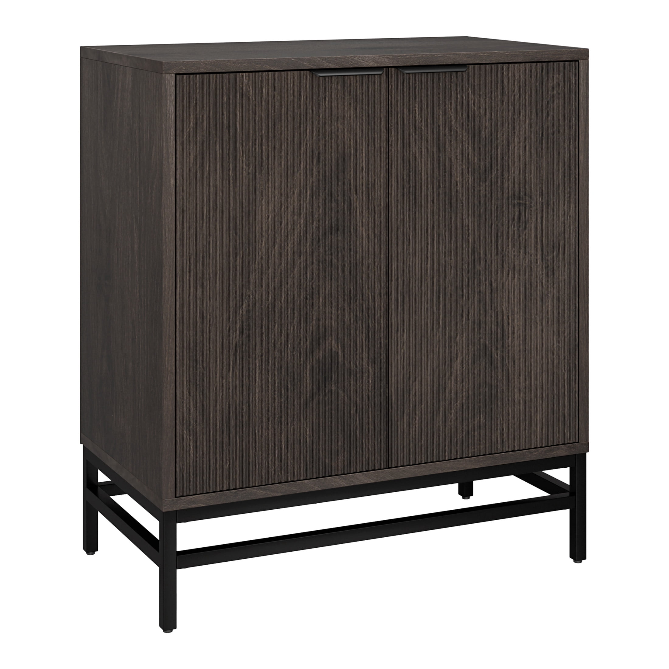 Evelyn&Zoe Modern/Contemporary 28" Wide Alder Brown Accent Cabinet