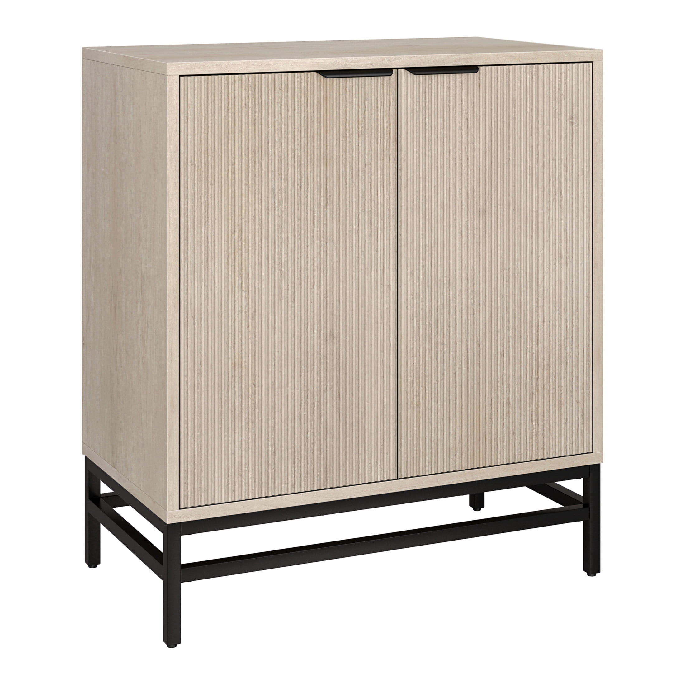 Evelyn&Zoe Modern/Contemporary 28" Wide Alder White Accent Cabinet