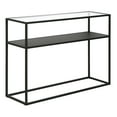 thumbnail image 1 of Evelyn&Zoe Nellie 42" Wide Rectangular Console Table with Metal Shelf, Blackened Bronze, 1 of 6