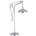 thumbnail image 1 of Evelyn&Zoe Neo 33.5" Tall Solid Wheel Pulley System Table Lamp with Metal Shade in Polished Nickel/Polished Nickel, 1 of 7