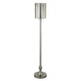 thumbnail image 1 of Evelyn&Zoe Numit 68.75" Tall Floor Lamp with Glass Shade, Brushed Nickel/Mercury Glass, 1 of 7