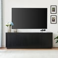 thumbnail image 1 of Evelyn&Zoe Ormond Rectangular TV Stand for TV's up to 75", Black Grain, 1 of 5