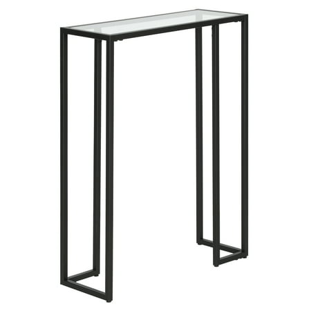 Evelyn&Zoe Oscar 22" Wide Rectangular Console Table, Blackened Bronze
