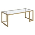 thumbnail image 1 of Evelyn&Zoe Oscar 45" Wide Rectangular Coffee Table in Brass, 1 of 7
