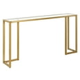 thumbnail image 1 of Evelyn&Zoe Oscar 55" Wide Rectangular Console Table, Brass, 1 of 7