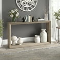 thumbnail image 1 of Evelyn&Zoe Osmond 55" Wide Rectangular Console Table, Antiqued Gray Oak, 1 of 8