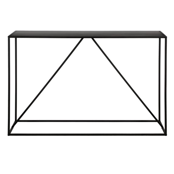 Evelyn&Zoe Pia 45" Wide Rectangular Console Table in Blackened Bronze