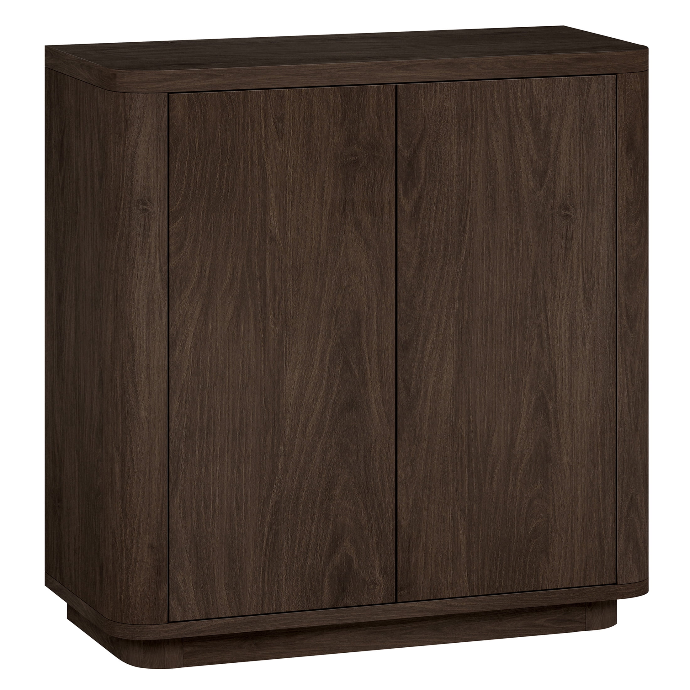 Evelyn&Zoe Modern/Contemporary 32" Wide Alder Brown Accent Cabinet