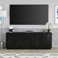 thumbnail image 1 of Evelyn&Zoe Plympton Transitional TV Stand For TVs up to 75", Black Grain, 1 of 8