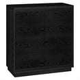 thumbnail image 1 of Evelyn&Zoe Presque 30" Wide Rectangular Accent Cabinet, Black Grain, 1 of 9