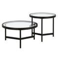 thumbnail image 1 of Evelyn&Zoe Quentin 30" Wide Round Coffee Table, Blackened Bronze, 1 of 8