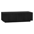 thumbnail image 1 of Evelyn&Zoe Reyes 48" Wide Rectangular Coffee Table, Black Grain, 1 of 7