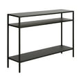 thumbnail image 1 of Evelyn&Zoe Ricardo 42" Wide Rectangular Console Table with Metal Shelves, Blackened Bronze, 1 of 7