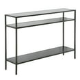 thumbnail image 1 of Evelyn&Zoe Ricardo 42" Wide Rectangular Console Table with Metal Shelves in Gunmetal Gray, 1 of 7