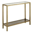 thumbnail image 1 of Evelyn&Zoe Rigan 36" Wide Rectangular Console Table, Brass, 1 of 7