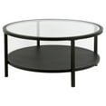 thumbnail image 1 of Evelyn&Zoe Rigan 36" Wide Round Coffee Table, Blackened Bronze, 1 of 7