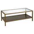 thumbnail image 1 of Evelyn&Zoe Rigan 45" Wide Rectangular Coffee Table, Brass, 1 of 11