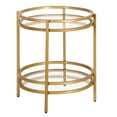 thumbnail image 1 of Evelyn&Zoe Robillard 20" Wide Round Side Table, Brass, 1 of 8