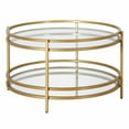 thumbnail image 1 of Evelyn&Zoe Robillard 32" Wide Round Coffee Table in Brass, 1 of 8